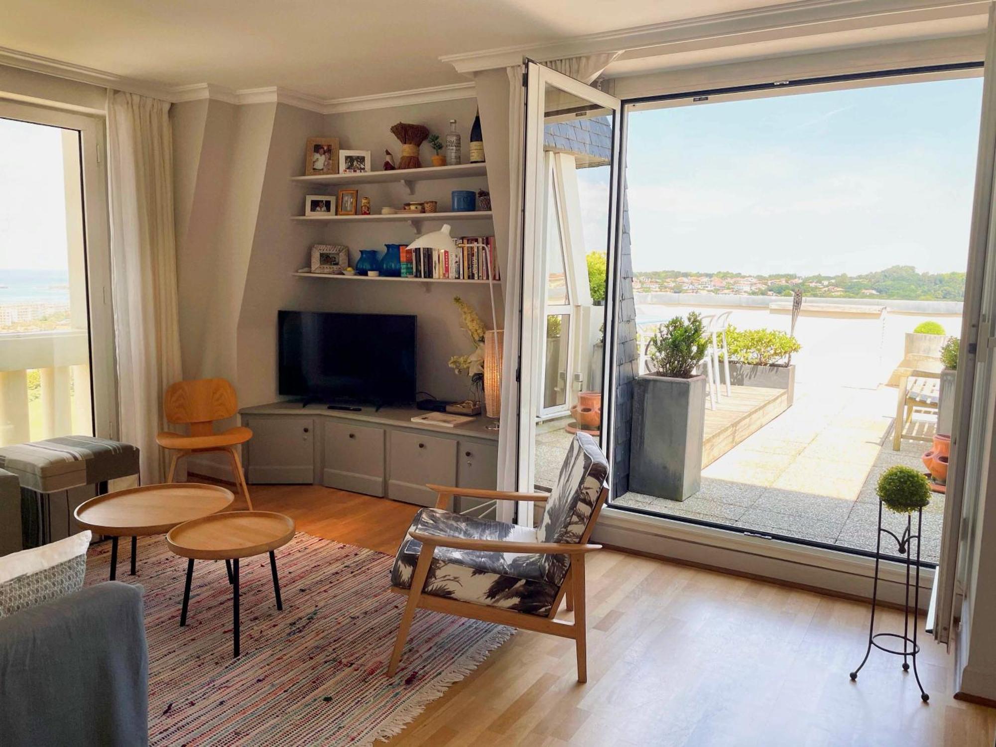 Appartement Piscine Terrasse 1 Min Plage Et Golf Bidart Kültér fotó